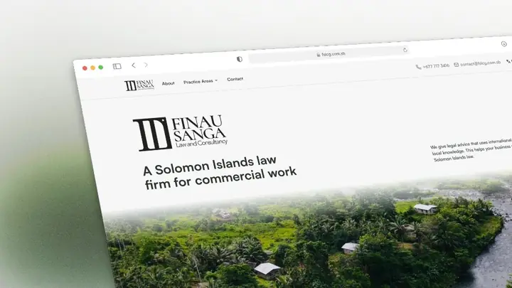 Finau Sanga Law and Consulting — portfolio preview
